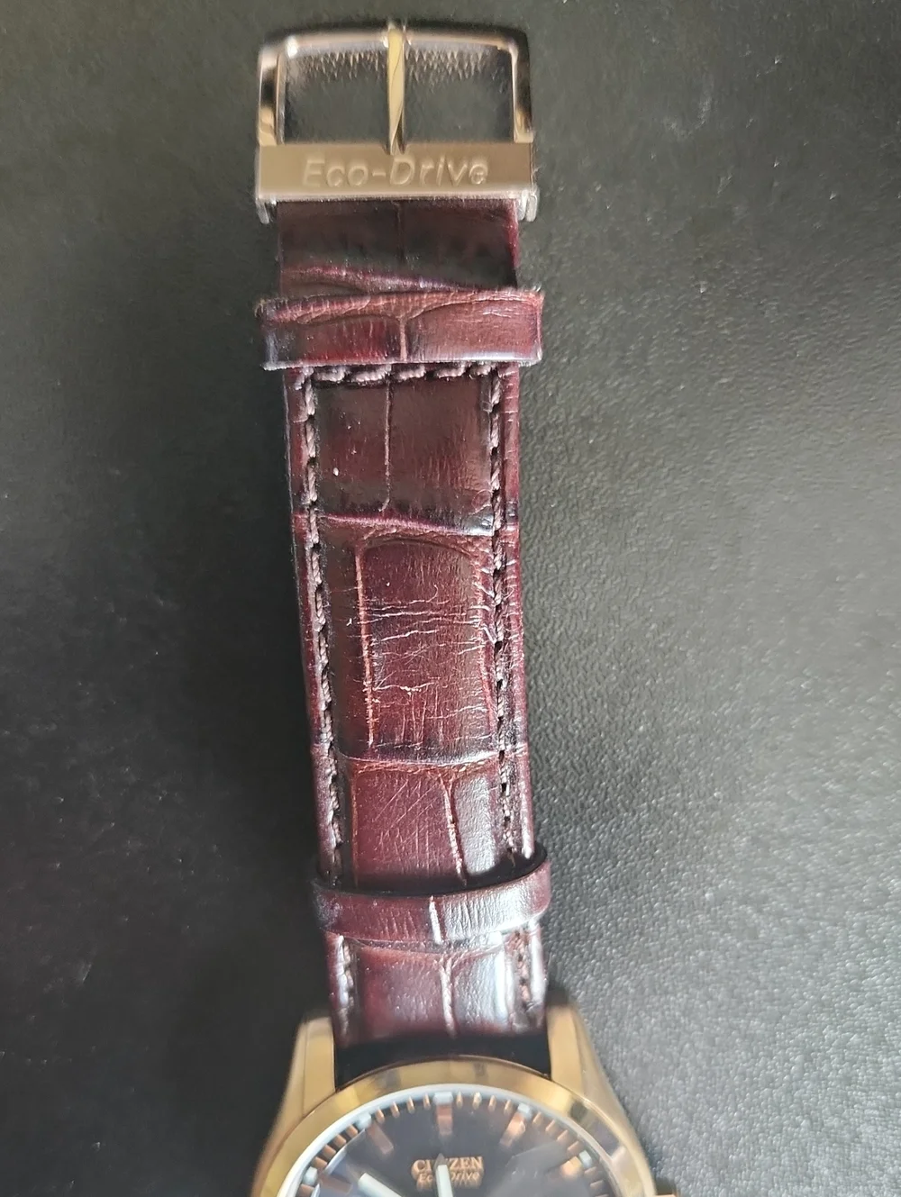 Citizens Eco-drive Corso Watch Brown Leather Strap Caliber J165